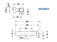 MEDIDAS MONOMANDO BIDE TULUM DURAVIT